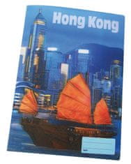 REAS-PACK Šolski zvezek 440 s 3D motivom HONG KONG