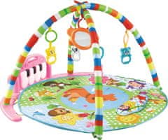 Chipolino Igralna odeja s klavirjem Happy cangaroo, roza