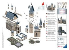 Ravensburger 3D sestavljanka Harry Potter: Bradavičarke, Velika dvorana 630 kosov