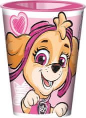 Stor PLASTIČNA SKODELICA PAW PATROL 260 ML, ROZA