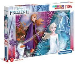 Clementoni Puzzle Supercolor Glitter - Frozen 2, 104 kosov