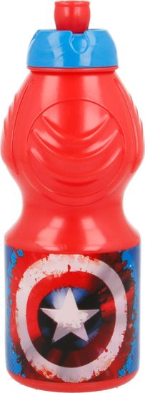 Stor Steklenička za pitje Captain America 400 ml