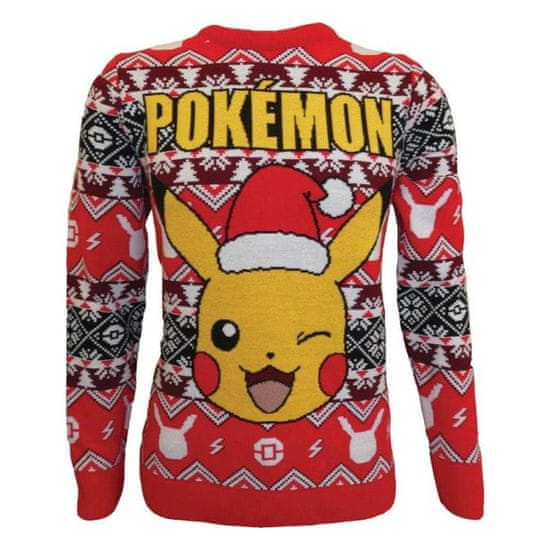 Pokémon Pokemon božični pulover - Pikachu (velikost S)