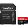 SanDisk Extreme PRO spominska kartica, microSDXC, 256 GB + SD adapter