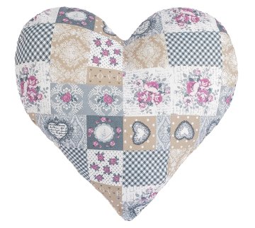 HEART - 42x40 cm - Srce v patchworku
