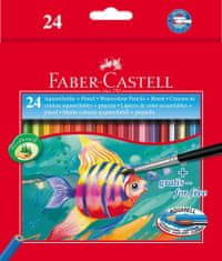 Faber-Castell Barvice akvarelne + čopič 1/24