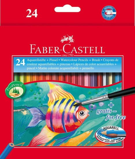 Faber-Castell Barvice akvarelne + čopič 1/24