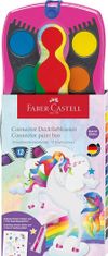Faber-Castell Barvice vodene connect unicorn + čopič 1/12