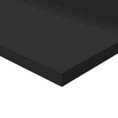 Vidaxl Dodatne police za omaro 8 kosov visok sijaj črne 80x30x1,5 cm
