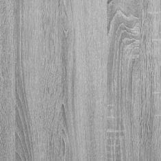 shumee Omarica za umivalnik siva sonoma 80x30x60 cm inženirski les