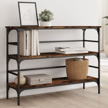 Vidaxl vidaXL Konzolna mizica dimljen hrast 100x32x75 cm