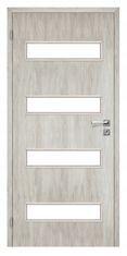 shumee Leva notranja vrata, srebrni hrast, Milano, 80 cm