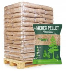 shumee Medex peleti paleta 65 vreč 6 mm 975 kg premium lesno gorivo