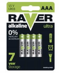 Emos Komplet 4 alkalnih baterij Raver 1,5 V LR6 AAA
