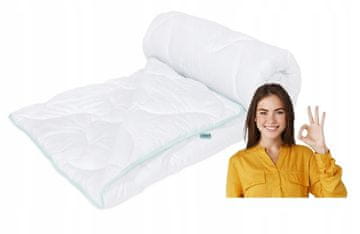 shumee Antialergijska bela mehka odeja z aloe vero 160x200 cm