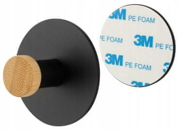 shumee Yoko enojno samolepilno stojalo za brisače, črno