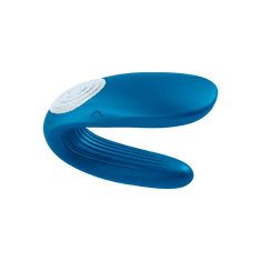 Satisfyer Double Whale Večnamenski vibrator Modra