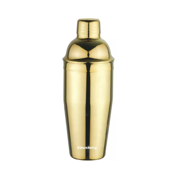 KLAUSBERG Cocktail Shaker, Gold-Color, Made of Stainless Steel