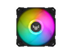 ASUS TUF Gaming TF120 RGB ventilator za ohišje, PWM, 120mm, črn