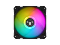 ASUS TUF Gaming TF120 RGB ventilator za ohišje, PWM, 120mm, črn