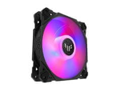 ASUS TUF Gaming TF120 RGB ventilator za ohišje, PWM, 120mm, črn