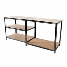 Linder Exclusiv Kovinski regal 180x90x40 cm 5 polic Črna