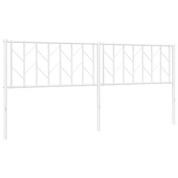 Vidaxl Kovinsko nadomestno vzglavje belo 193 cm