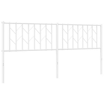 Vidaxl Kovinsko nadomestno vzglavje belo 180 cm