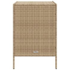 Vidaxl Vrtna omara za shranjevanje bež 55x59x80 cm poli ratan