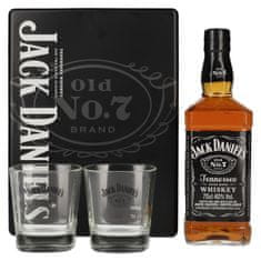 Tennessee Whiskey 40% Vol. 0,7l in Tinbox with Rocking glasses