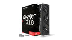 XFX Speedster QICK 319 Radeon RX 7700 XT Black Edition grafična kartica, 12GB GDDR6 (RX-77TQICKB9)
