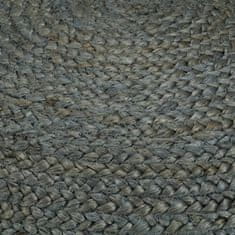 Vidaxl Ročno izdelan tabure olivno zelen 45x30 cm juta