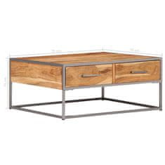 Vidaxl Klubska mizica 75x75x35 cm trden akacijev les