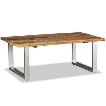 Vidaxl Klubska mizica trden predelan les 100x60x38 cm