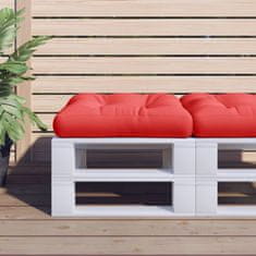 Vidaxl Blazina za kavč iz palet rdeča 60x60x12 cm