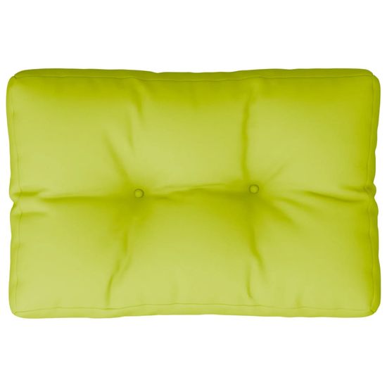 Vidaxl Blazina za kavč iz palet svetlo zelena 50x40x12 cm