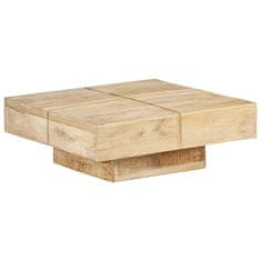 Vidaxl Klubska mizica 80x80x28 cm trden mangov les