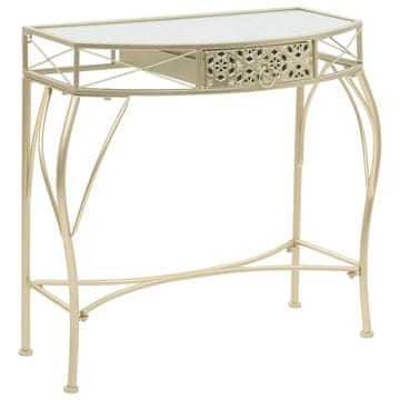 Vidaxl Stranska mizica v francoskem stilu iz kovine 82x39x76 cm