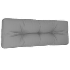 Vidaxl Blazina za kavč iz palet siva 120x40x12 cm