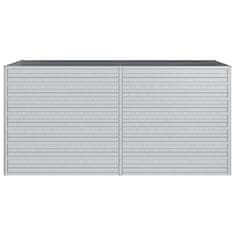 Vidaxl Visoka greda 160x80x77 cm pocinkano jeklo srebrna