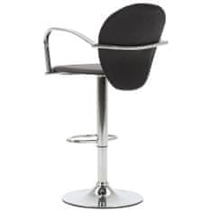 Vidaxl Barski stolčki z naslonjali za roke 2 kosa črno umetno usnje