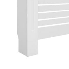 Vidaxl Pokrovi za radiatorje 2 kosa beli 172x19x81,5 cm mediapan