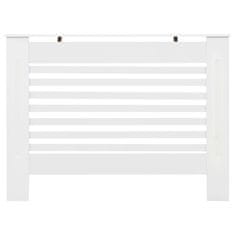 Vidaxl Pokrovi za radiatorje 2 kosa beli 112x19x81,5 cm mediapan