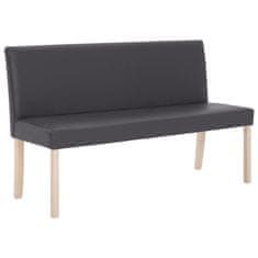 Vidaxl Klop 139,5 cm sivo umetno usnje