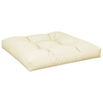 Vidaxl Blazina za kavč iz palet krem 80x80x12 cm