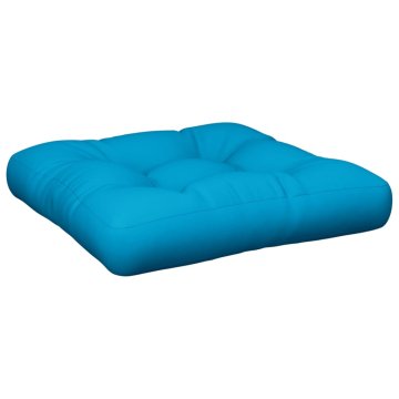 Vidaxl Blazina za kavč iz palet modra 50x50x12 cm