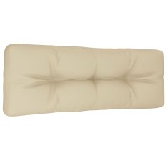 Vidaxl Blazina za kavč iz palet bež 120x40x12 cm