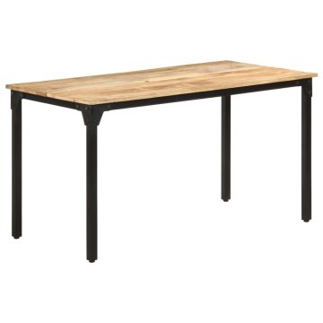 Vidaxl Jedilna miza 140x70x76 cm robusten mangov les