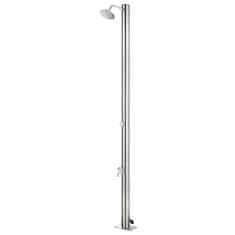 Vidaxl Vrtni tuš 215 cm nerjaveče jeklo