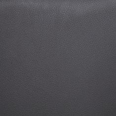 Vidaxl Klop 139,5 cm sivo umetno usnje